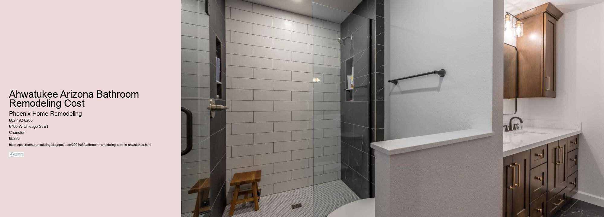 Ahwatukee Arizona Bathroom Remodeling Cost