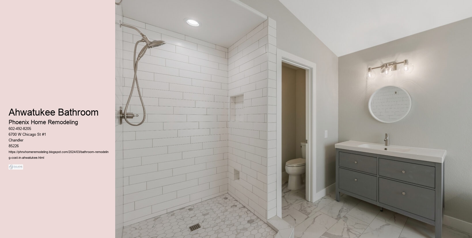 Ahwatukee Arizona Bathroom Remodeling Cost