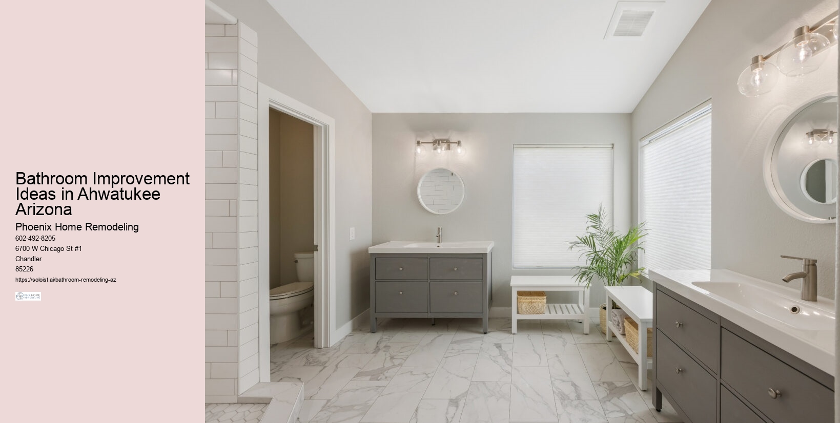 Bathroom Improvement Ideas in Ahwatukee Arizona