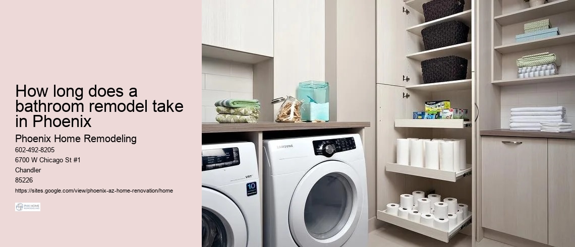 How long does a bathroom remodel take in Phoenix